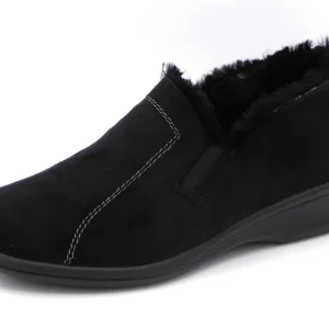 193-99-001 Dames Pantoffel-Gesloten Gevoerd Rohde 2516-90 Zwart  (1701)