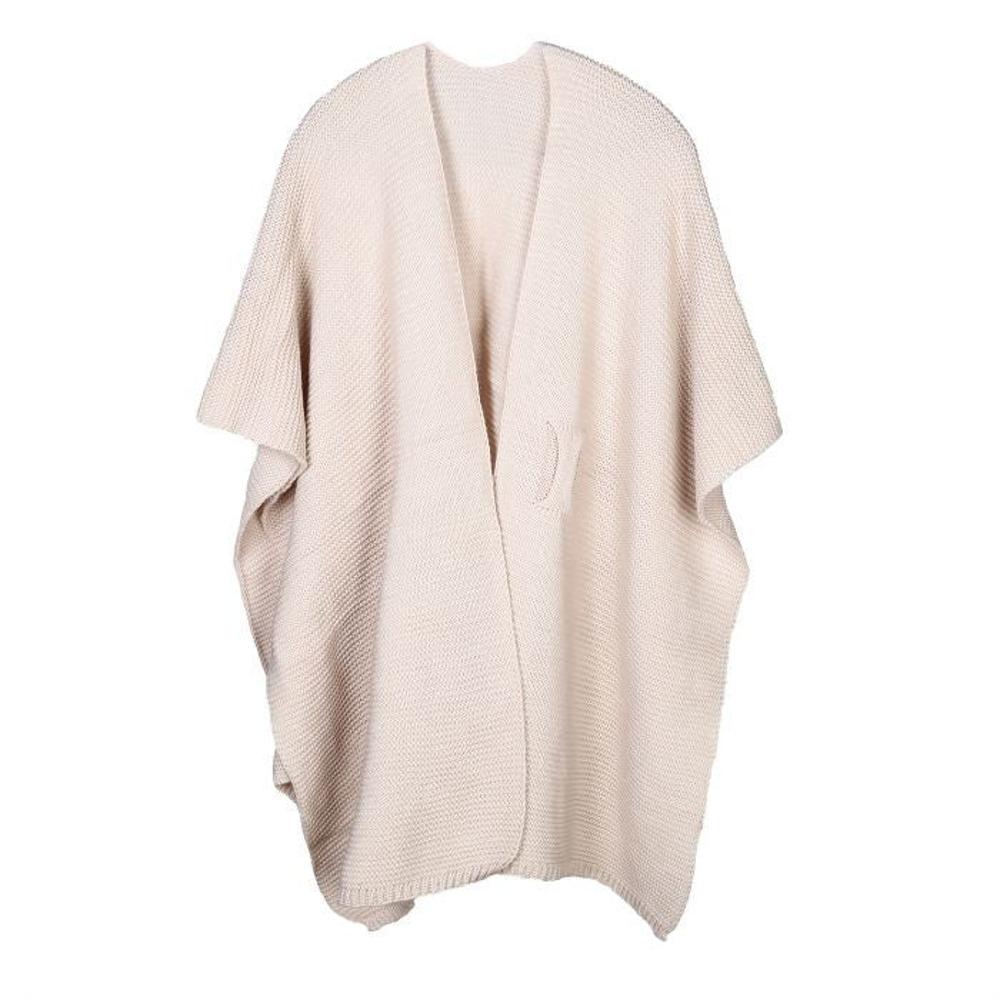 Luxe Gebreide Poncho SH69339 - Afbeelding 3