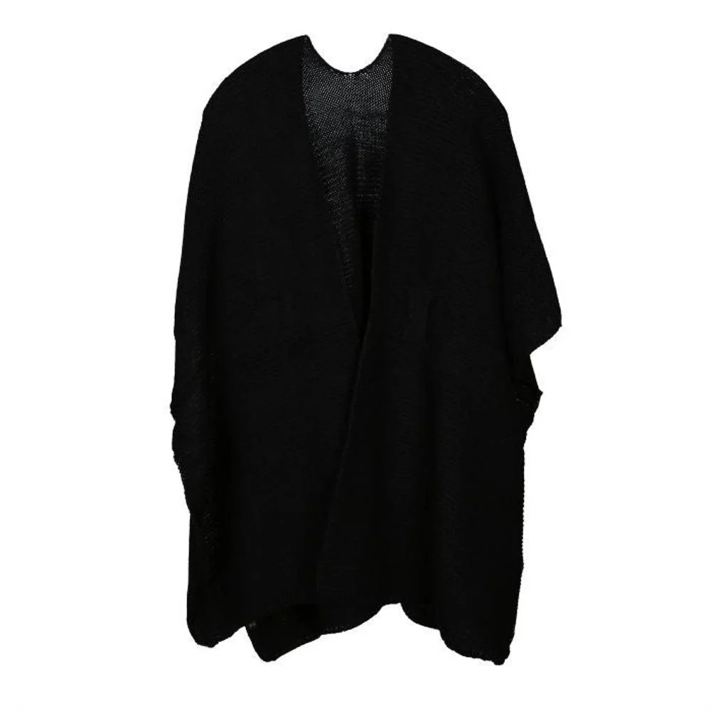 Luxe Gebreide Poncho SH69339 - Afbeelding 2