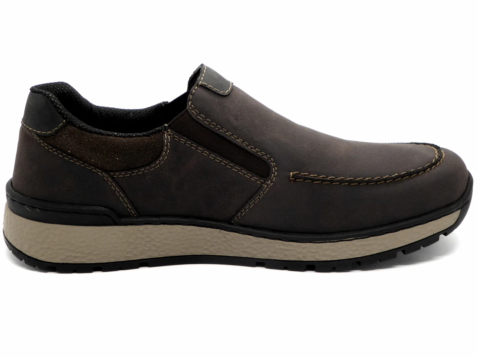 242-29-002 Heren Instappers Sportief Rieker B9062-26 Donkerbruin Wijdte H (726) - Afbeelding 3