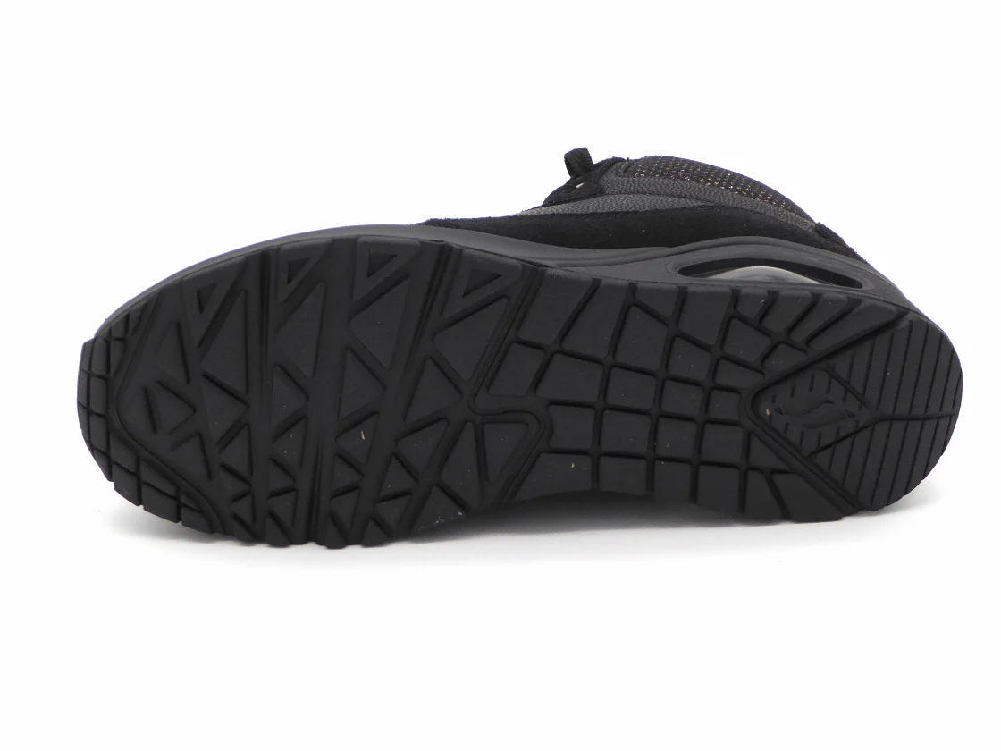 172-99-070 Dames Hoge Schoenen Boot Plat Skechers Uno Stacre Shine 177181 BBK Zwart (3434) - Afbeelding 5