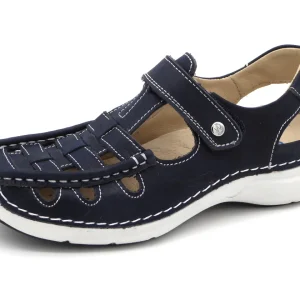112-79-002 Dames Bandschoenen Sportief Wolky Rolling Sun 0720436-820 Donkerblauw (3242)