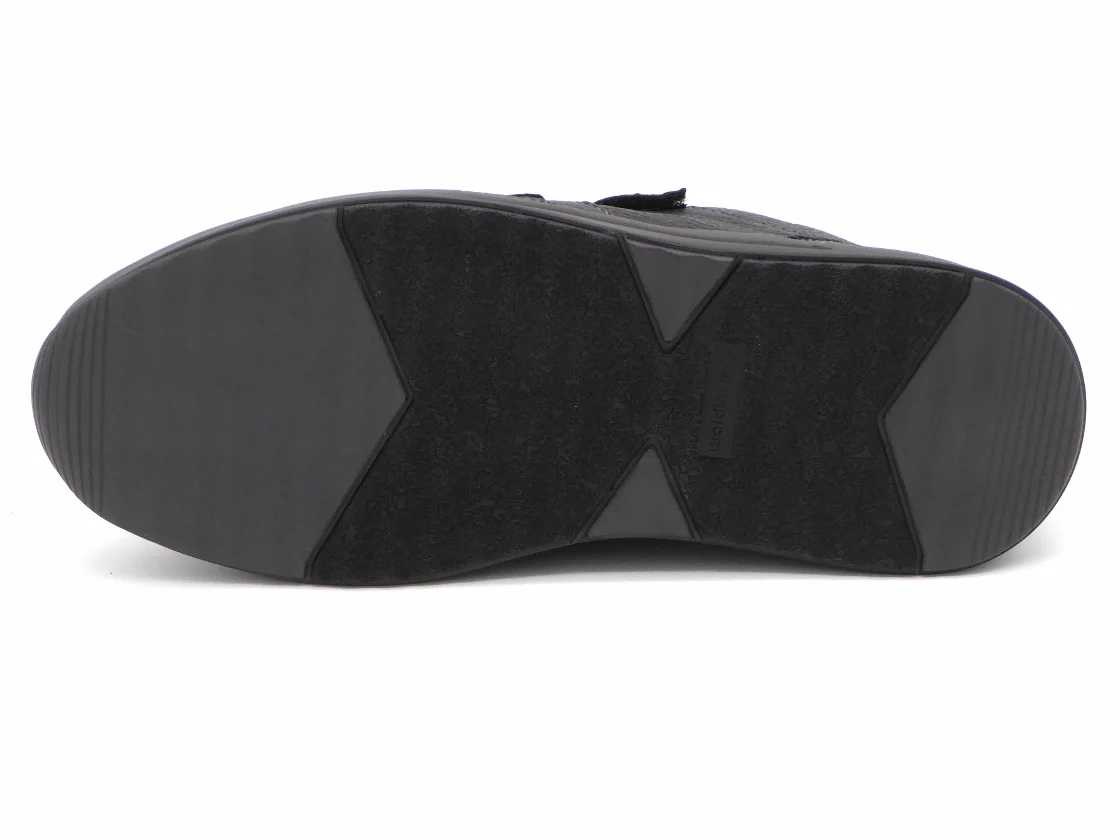 221-99-004 Heren Klittenband Schoenen Comfort Waldlaufer 654302-199-001 Zwart Wijdte K (2895) - Afbeelding 5