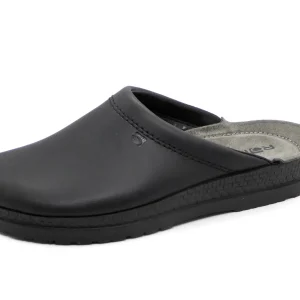 281-99-003 Heren Pantoffel-Muilen Leer Rohde 1515-90 Zwart Wijdte H (1334)