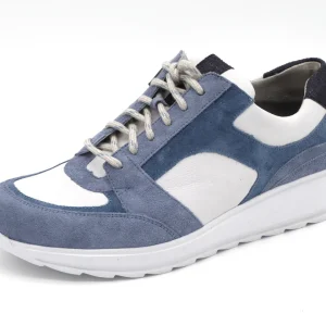 131-75-009 Dames Veterschoenen  Comfort Durea 6315-685-2128 Middenblauw Wijdte H (3516)
