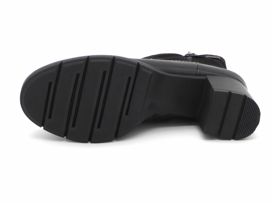 171-99-013 Dames Hoge Schoenen Boot Hak Jana 25362-001 Zwart Wijdte H (2750) - Afbeelding 5