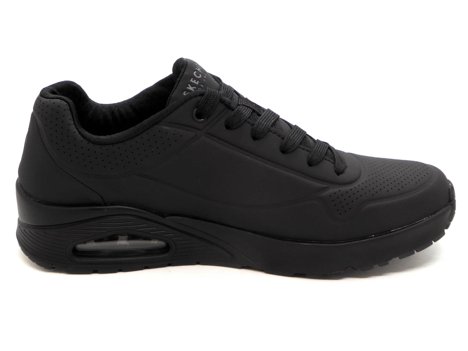 232-99-009 Heren Veterschoenen Sportief Skechers Uno Stand on Air 52458 BBK Zwart (1009) - Afbeelding 3