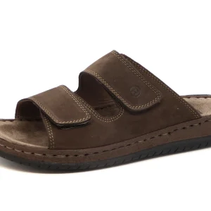 261-29-001 Heren Open Slippers Comfort Rohde 6240-72 Donkerbruin  (2425)