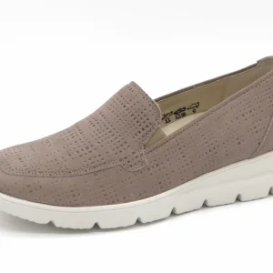 141-19-003 Dames Instappers Comfort Waldlaufer 902501-177-060 Donkerbeige Wijdte H (2934)