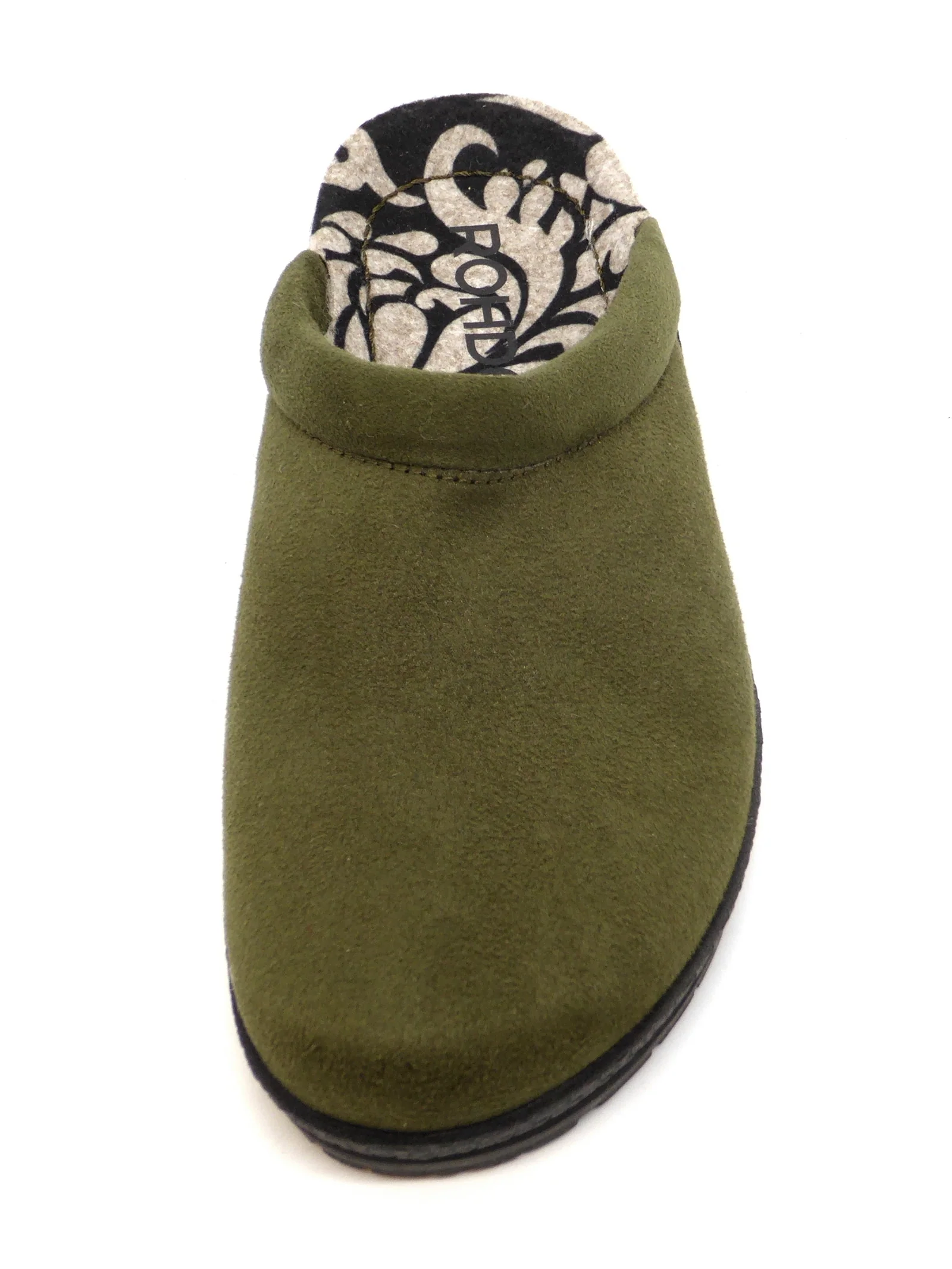 183-69-001 Dames Pantoffel-Muilen Gevoerd Rohde 2291-61 Donkergroen (1280) - Afbeelding 4
