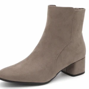 171-19-004 Dames Hoge Schoenen Boot Hak Marco Tozzi 25364-270 Donkerbeige (2733)