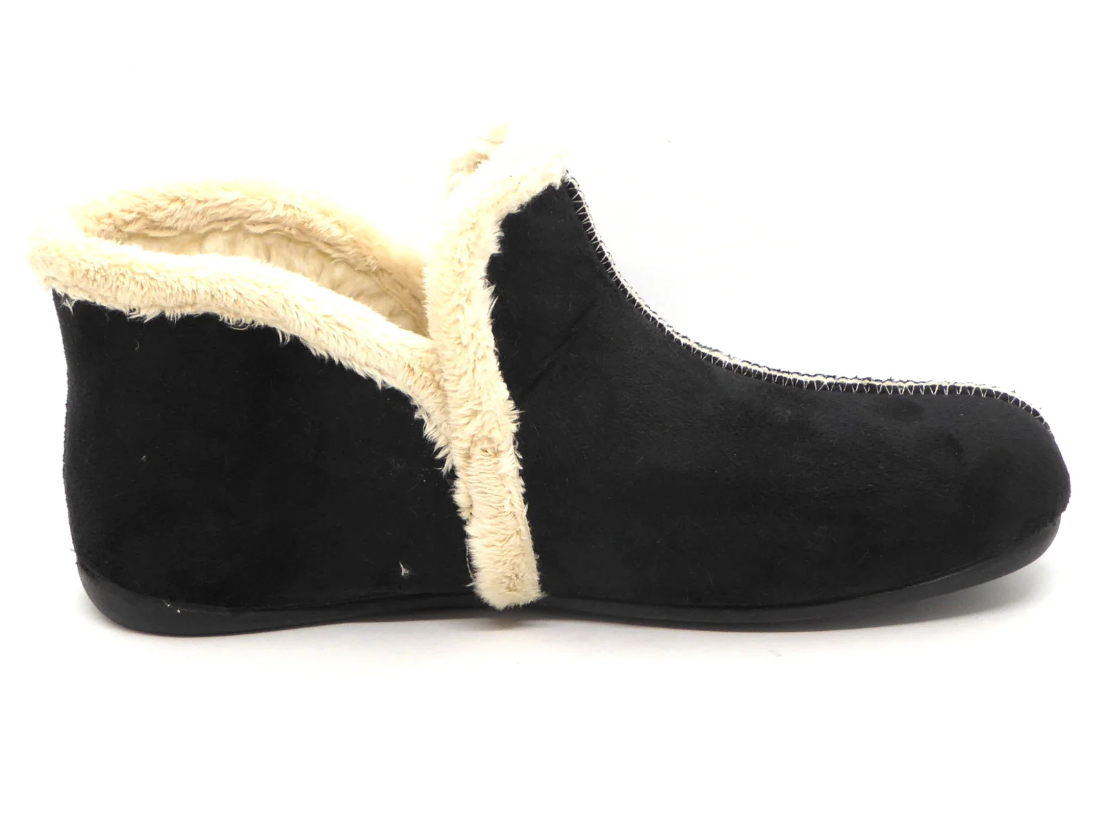 193-99-005 Dames Pantoffel-Gesloten Gevoerd Q-Fit Granada 3310.2.001 Zwart (1809) - Afbeelding 3