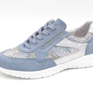 131-75-008 Dames Veterschoenen  Comfort Sens 1427-11085-005 Middenblauw Wijdte H (3213)