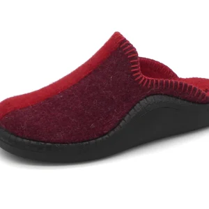 182-39-004 Dames Pantoffel-Muilen Ongevoerd Josef Seibel 54702-411 Monaco 62 Donkerrood  (3403)