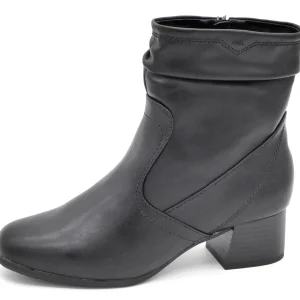 171-99-006 Dames Hoge Schoenen Boot Hak Jana 25368-001 Zwart Wijdte H (2191)