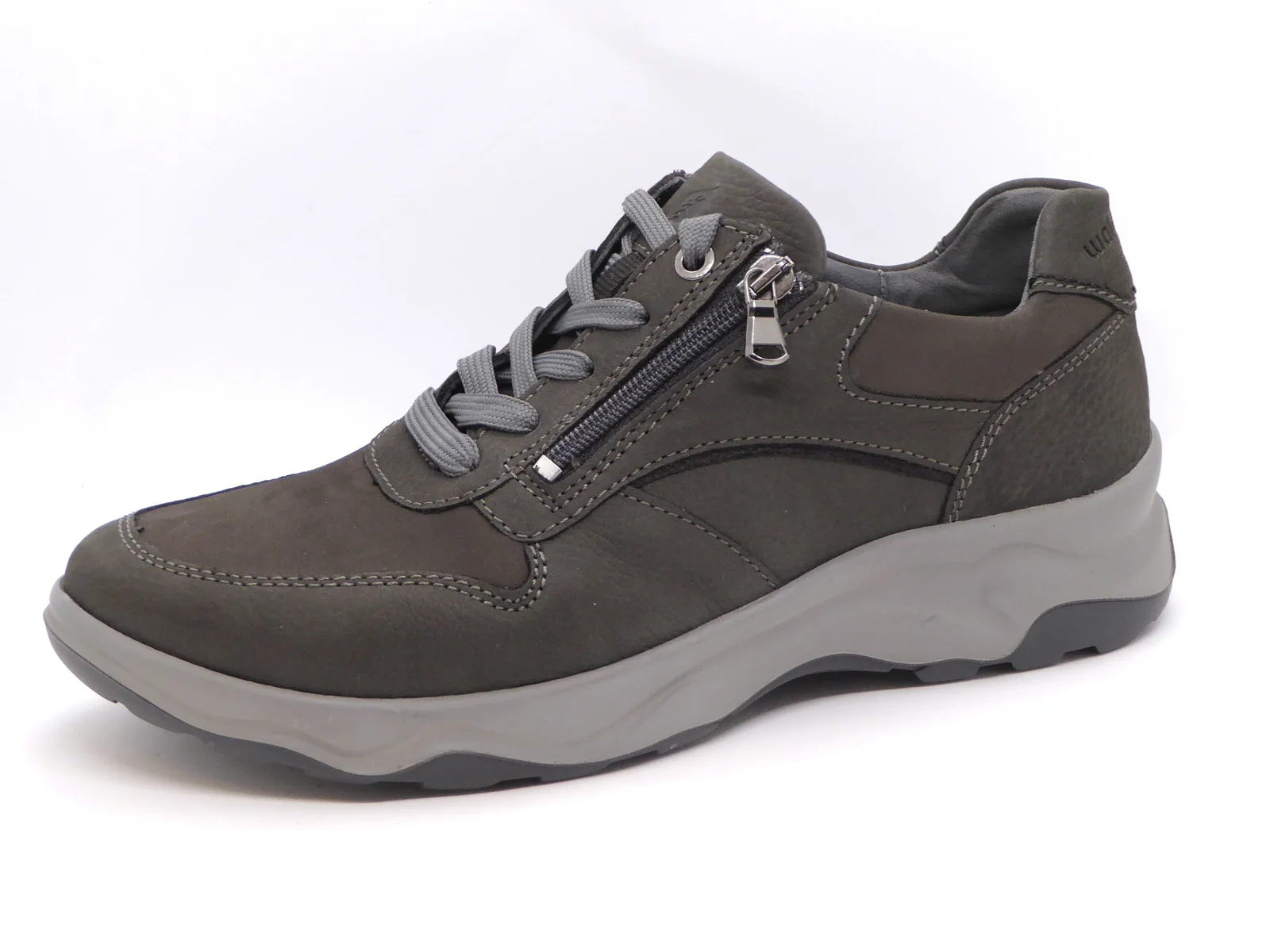 231-89-001 Heren Veterschoenen Comfort Waldlaufer 718006-407-052 Donkergrijs Wijdte H (2335) - Afbeelding 2