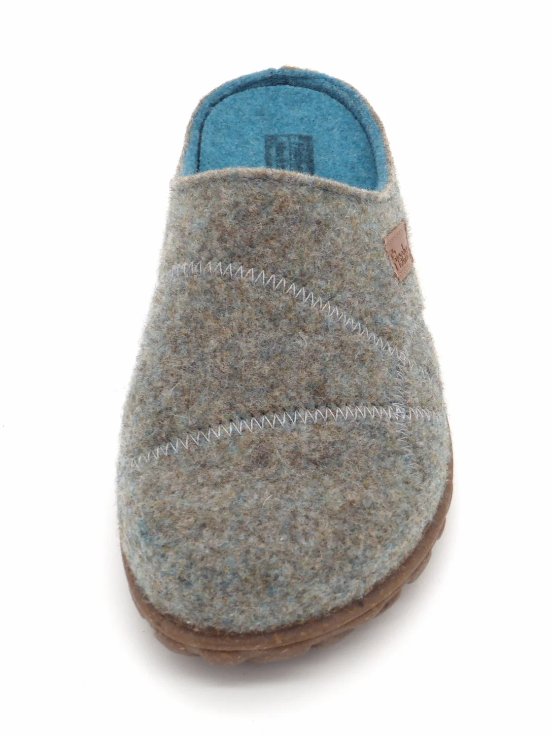 182-61-001 Dames Pantoffel-Muilen Ongevoerd Fischer 205640-404 Lichtgroen (3398) - Afbeelding 4