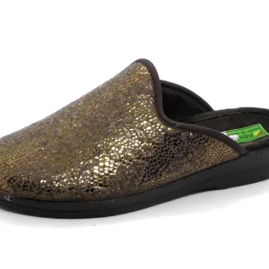 182-19-002 Dames Pantoffel-Muilen Ongevoerd Alberola 426374-5 Donkerbeige  (777)