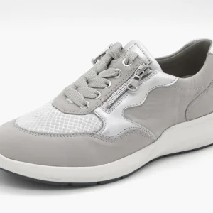 131-81-006 Dames Veterschoenen  Comfort Waldlaufer Bungeez 831M01-501-424 Lichtgrijs Wijdte M (3510)