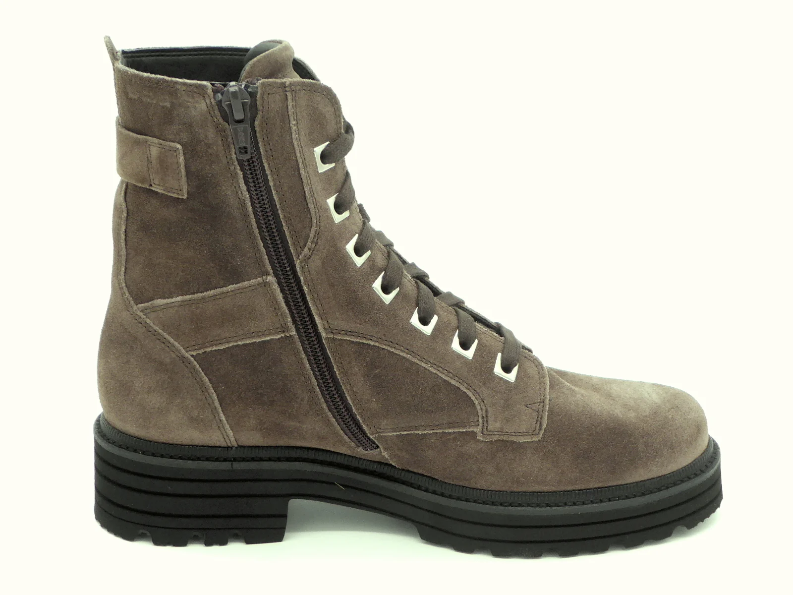 172-29-004 Dames Hoge Schoenen Boot Plat Durea 9758-755-0683 Donkerbruin Wijdte H (2079) - Afbeelding 3