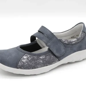 113-75-003 Dames Bandschoenen Mode Remonte R3510-13 Middenblauw  (3537)