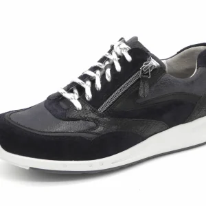 131-79-008 Dames Veterschoenen  Comfort Durea Go 6306-688-1581 Donkerblauw Wijdte K (2944)