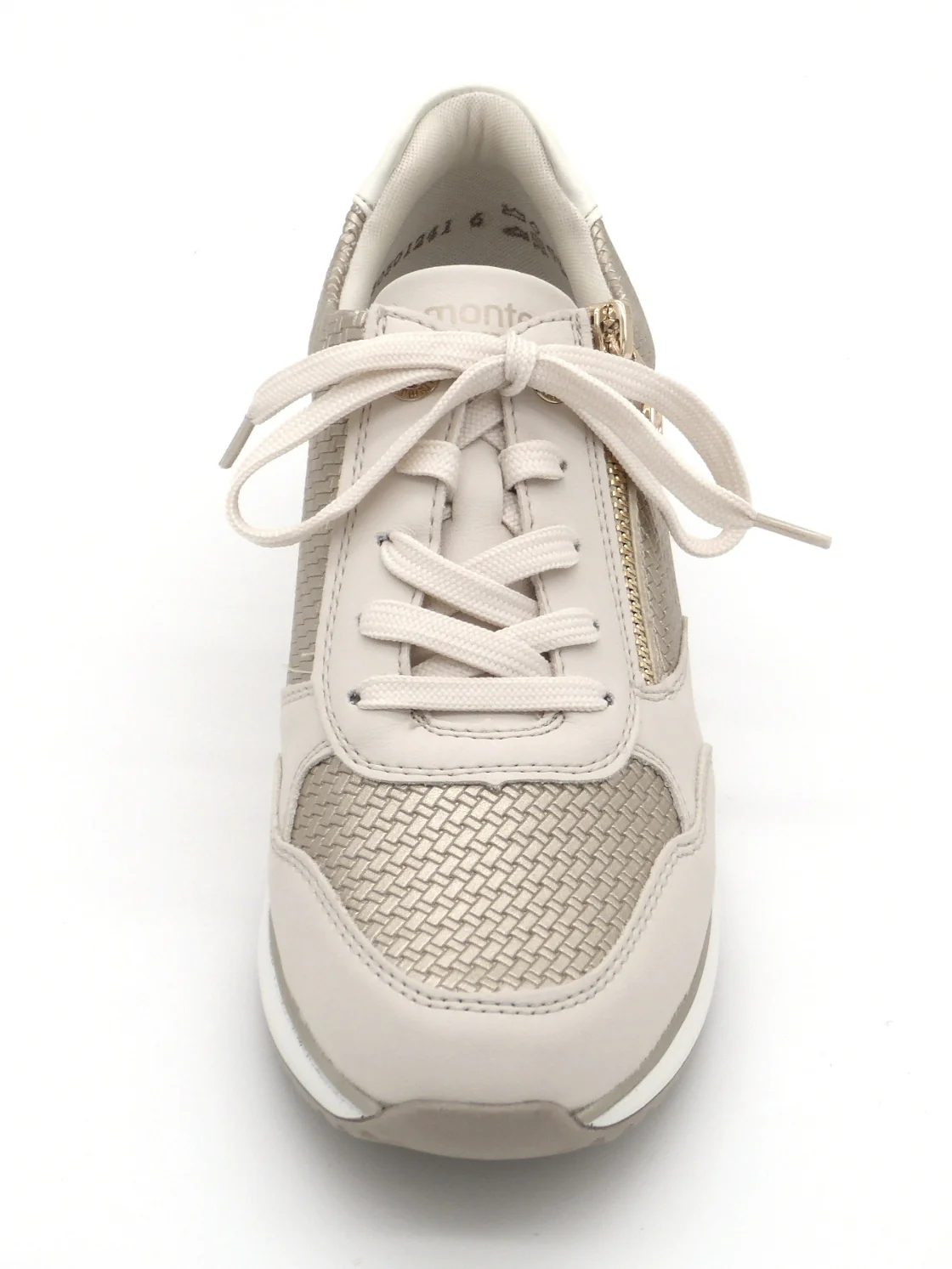 133-11-019 Dames Veterschoenen Sneaker Remonte D1G08/60 Lichtbeige (3534) - Afbeelding 4