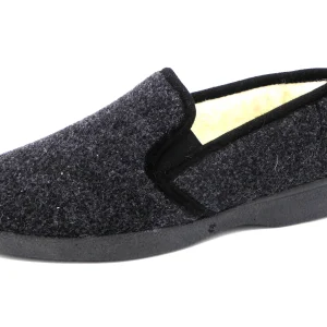 293-89-001 Heren Pantoffel-Gesloten Gevoerd Neles 204-L Donkergrijs (1981)