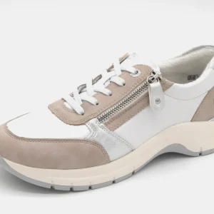 133-09-005 Dames Veterschoenen  Sneaker Remonte D0G09-81 Wit Combi Wijdte H (2609)
