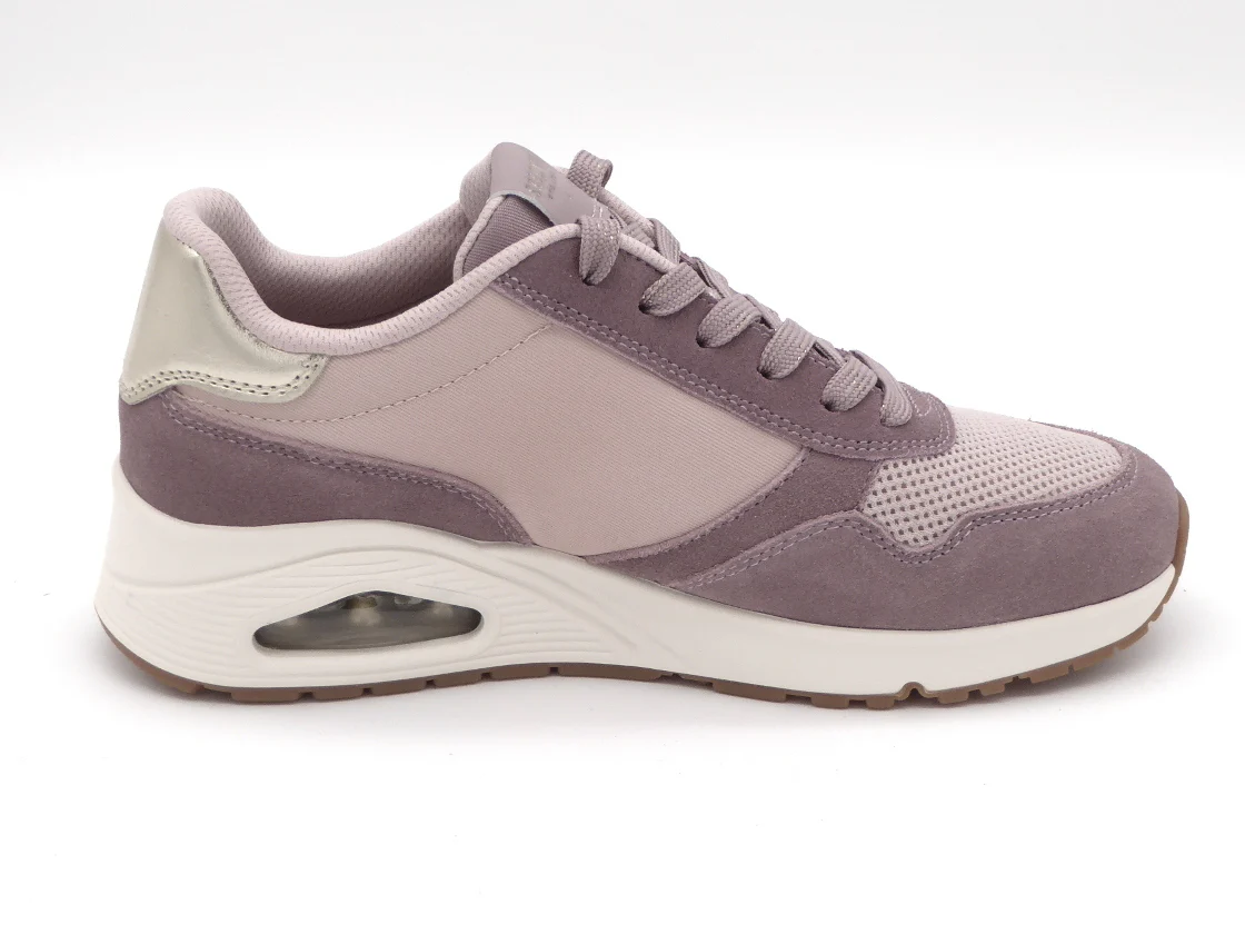 132-55-006 Dames Veterschoenen Sportief Skechers Uno Vintage Air 177856 ROS Roze (3639) - Afbeelding 3