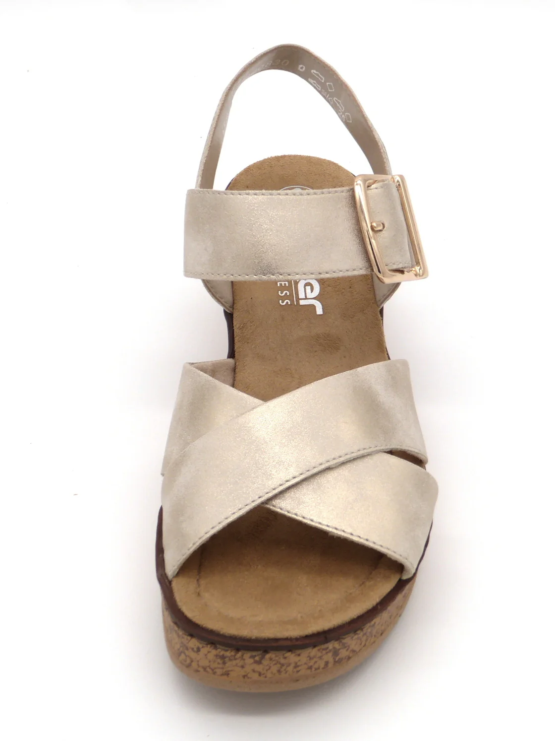 153-15-012 Dames Sandalen Mode Rieker 63795-60 Middenbeige (2976) - Afbeelding 4