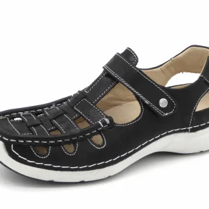112-99-002 Dames Bandschoenen Sportief Wolky Rolling Sun 0720436-070 Zwart  (3239)