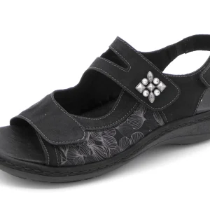 151-99-001 Dames Sandalen Comfort Remonte D7647-01 Zwart (50)