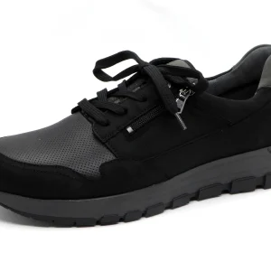 231-99-002 Heren Veterschoenen Comfort Waldlaufer 710003-401-635 Zwart Wijdte H (1415)