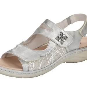 151-81-009 Dames Sandalen Comfort Remonte D7647-40 Lichtgrijs  (1606)