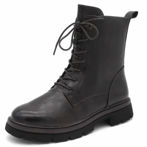 172-29-008 Dames Hoge Schoenen Boot Plat Marco Tozzi 25207-304 Donkerbruin  (2727)