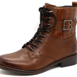 172-25-003 Dames Hoge Schoenen Boot Plat Remonte D0F72-22 Middenbruin  (1368)