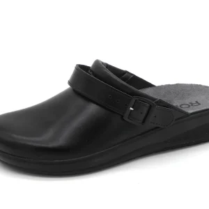 181-99-006 Dames Pantoffel-Muilen Leer Rohde 6166-90 Zwart  (3415)