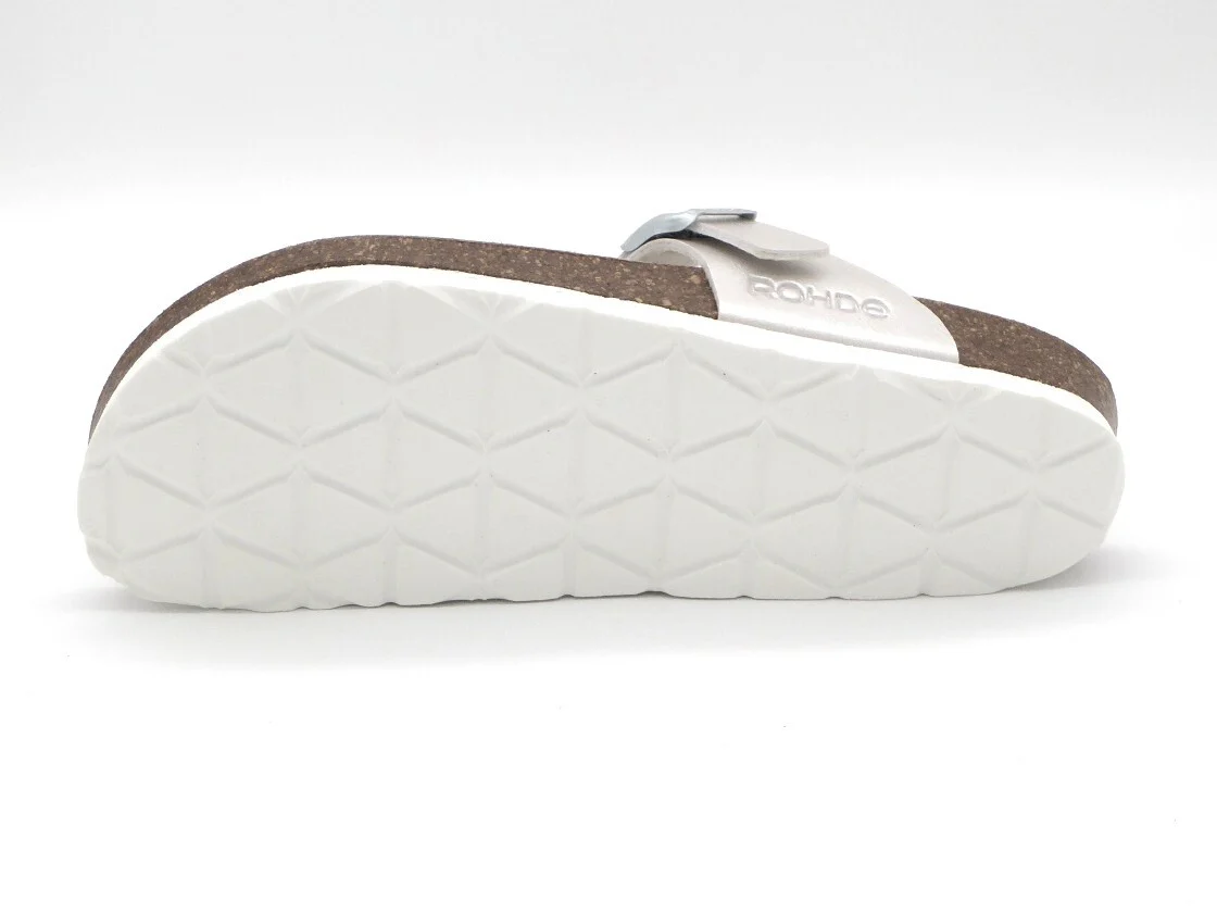 164-11-001 Dames Open Slippers Teenslippers Rohde 5600-01 Lichtbeige (3591) - Afbeelding 5