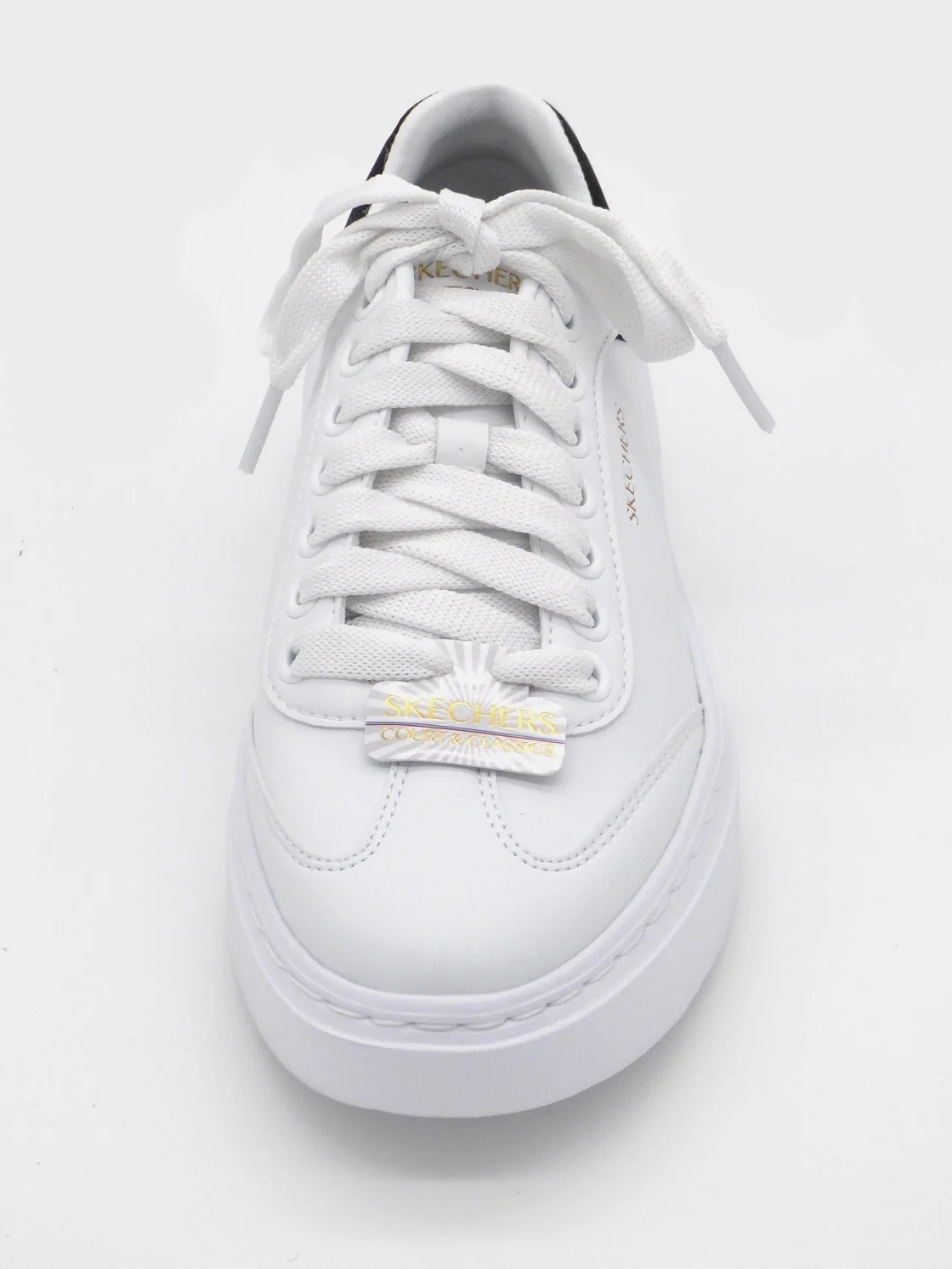 132-01-012 Dames Veterschoenen Sportief Skechers Cordova Classic Best Behavior 185060 WBK Wit (3246) - Afbeelding 4