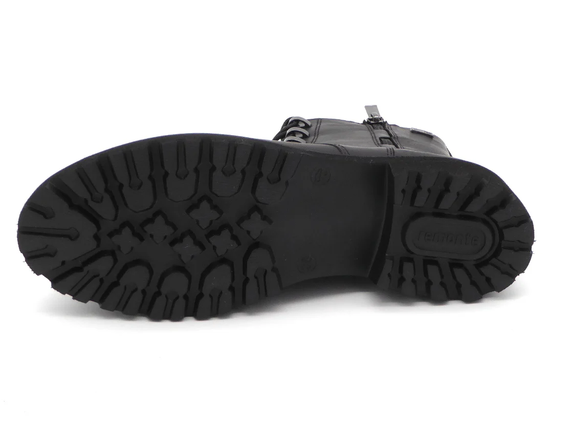 172-99-063 Dames Hoge Schoenen Boot Plat Remonte D8656-00 Zwart (3339) - Afbeelding 5