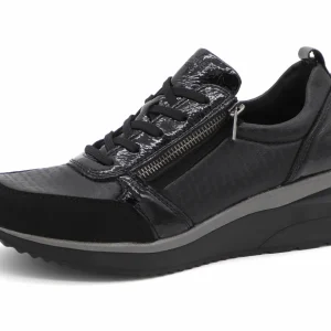 133-99-019 Dames Veterschoenen  Sneaker Remonte D2401-06 Zwart  (2775)