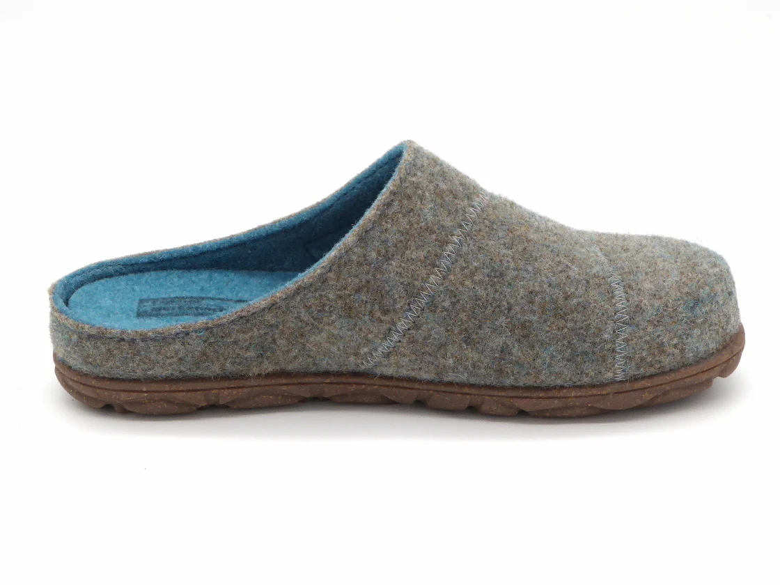 182-61-001 Dames Pantoffel-Muilen Ongevoerd Fischer 205640-404 Lichtgroen (3398) - Afbeelding 3