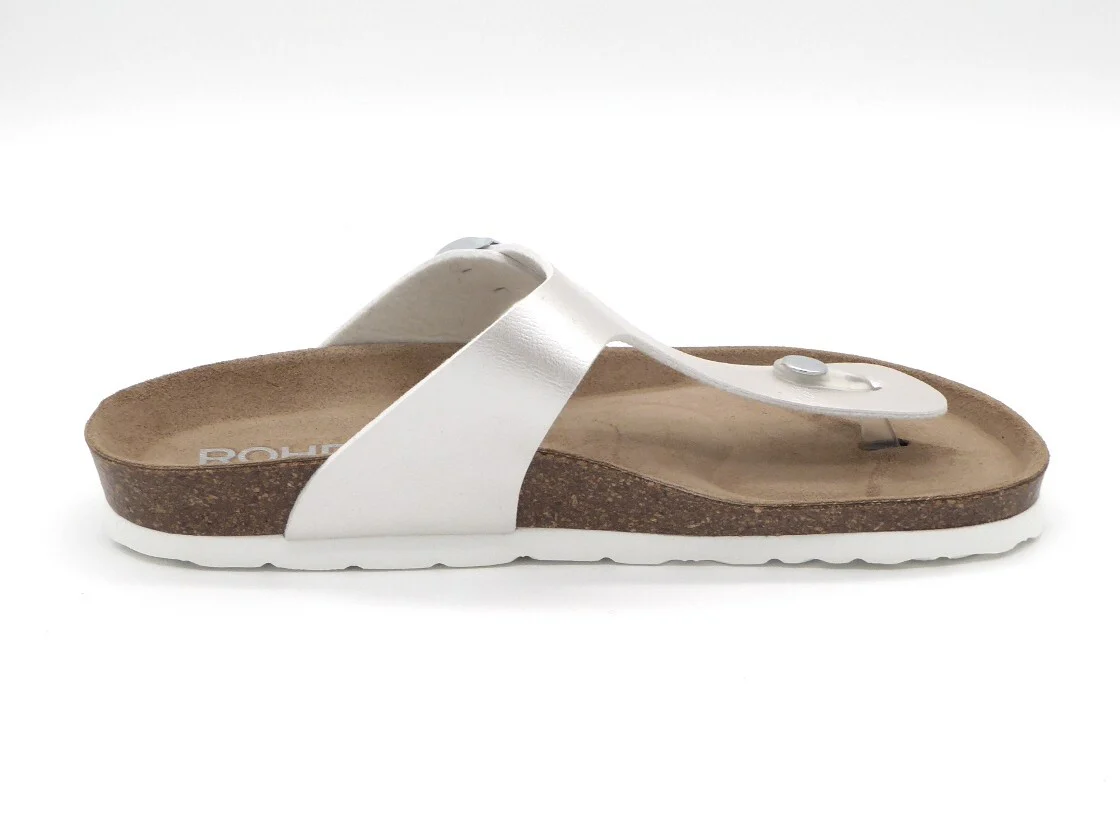 164-11-001 Dames Open Slippers Teenslippers Rohde 5600-01 Lichtbeige (3591) - Afbeelding 3