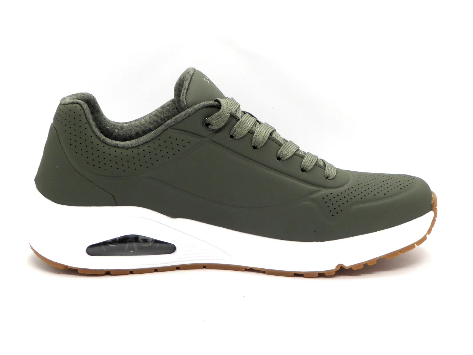 232-69-001 Heren Veterschoenen Sportief Skechers Uno Stand on Air 52458 OLV Donkergroen (2396) - Afbeelding 3