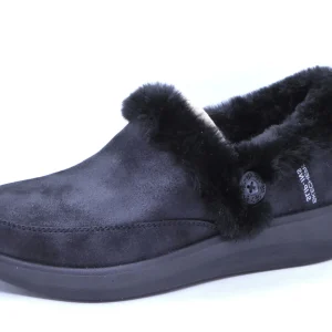 192-99-015 Dames Pantoffel-Gesloten Ongevoerd Skechers Slip-Ins Cozy Escape 168114 BBK Zwart  (3439)