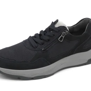 231-79-002 Heren Veterschoenen Comfort Waldlaufer 713003-403-857 Donkerblauw Wijdte H (3503)