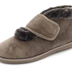 192-19-007 Dames Pantoffel-Gesloten Ongevoerd Relax SE20-03-5 Donkerbeige  (3464)