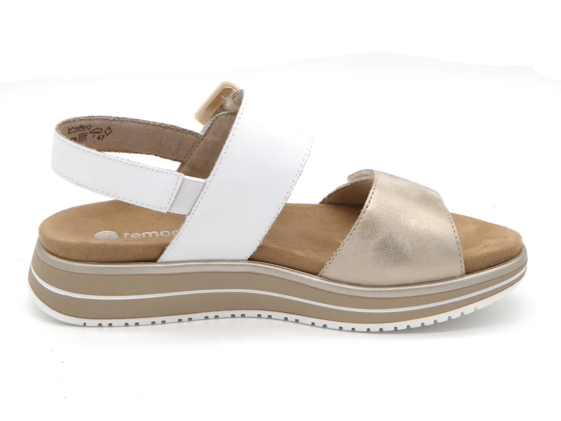 153-11-009 Dames Sandalen Mode Remonte D1J53-80 Lichtbeige (2964) - Afbeelding 3