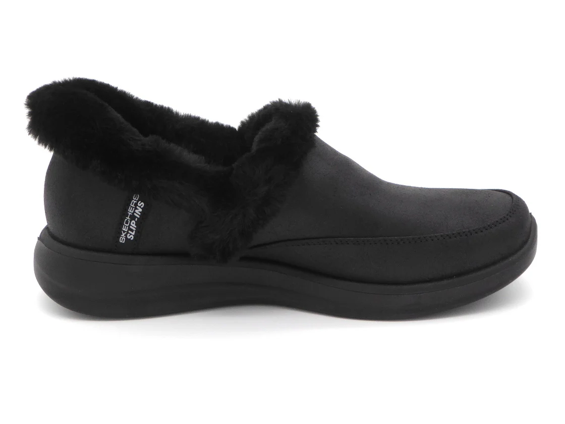 192-99-015 Dames Pantoffel-Gesloten Ongevoerd Skechers Slip-Ins Cozy Escape 168114 BBK Zwart (3439) - Afbeelding 4